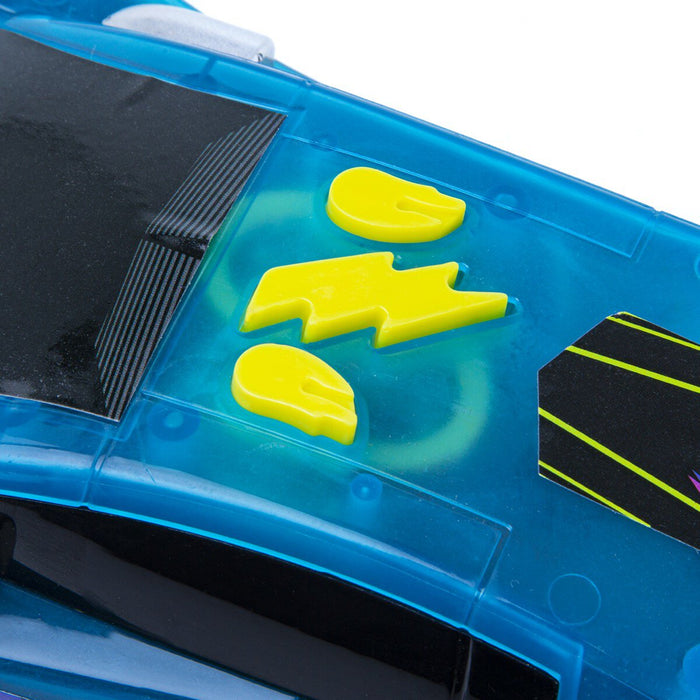 blue racing sports car sound buttons