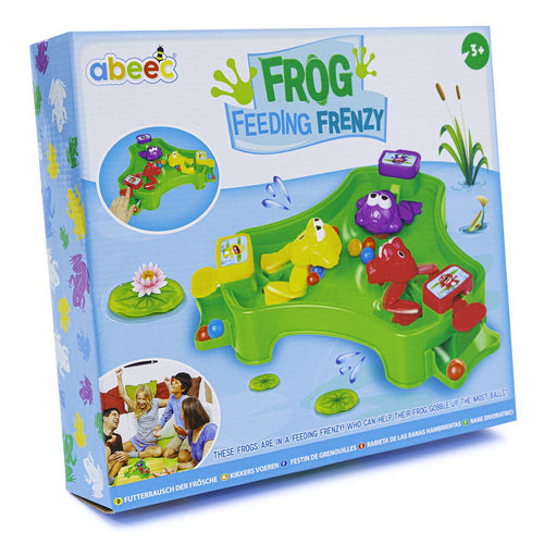 frog feeding frenzy board game packaging