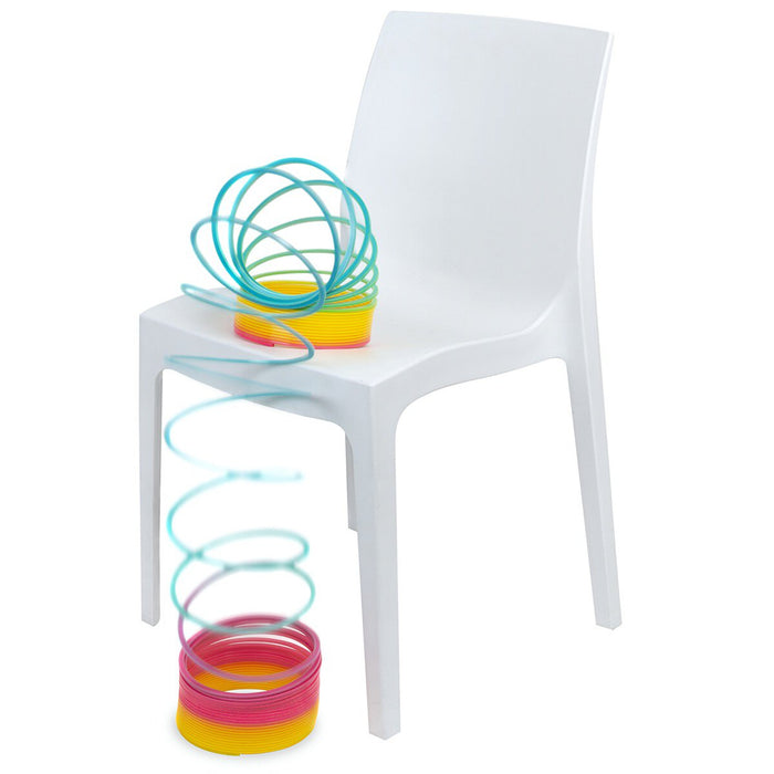 giant slinky spring on chair