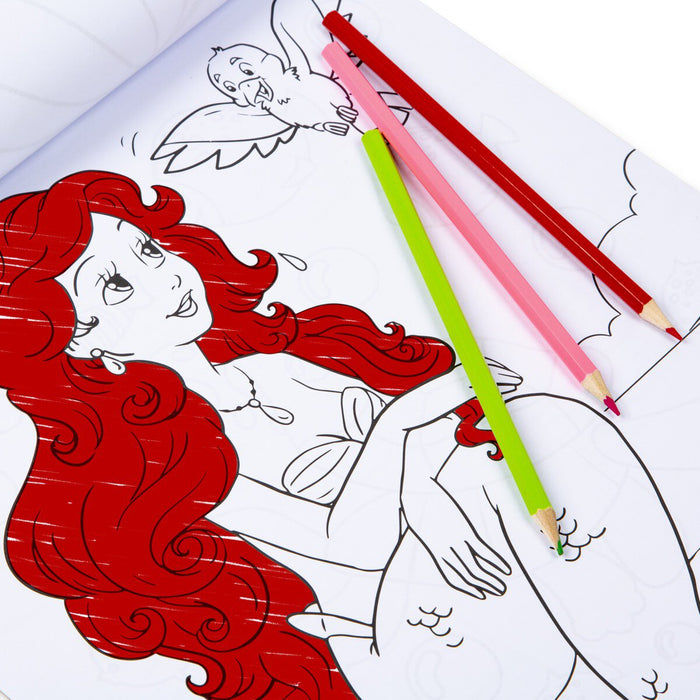giant colouring book for girls mermaid drawing