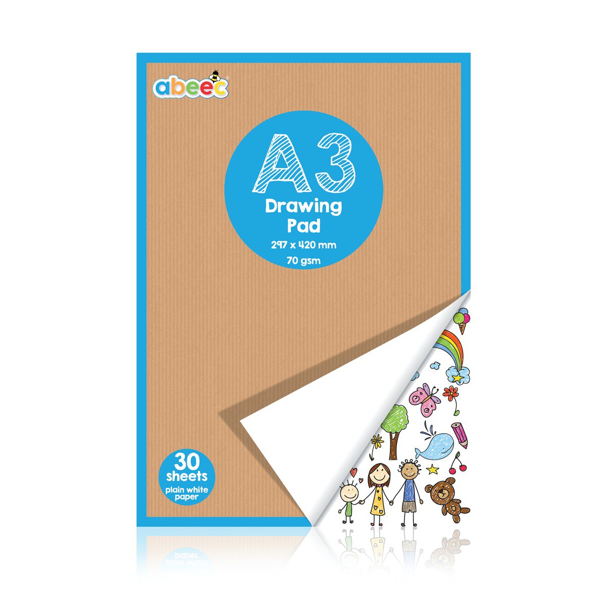 A3 Drawing Pad White Paper abeec® toys