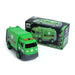 green recycling truck toy packaging and content