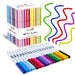 100 Felt tip pens in a box - 20 colours