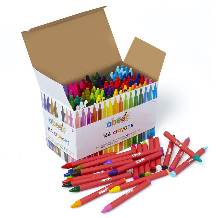 144 crayons box open