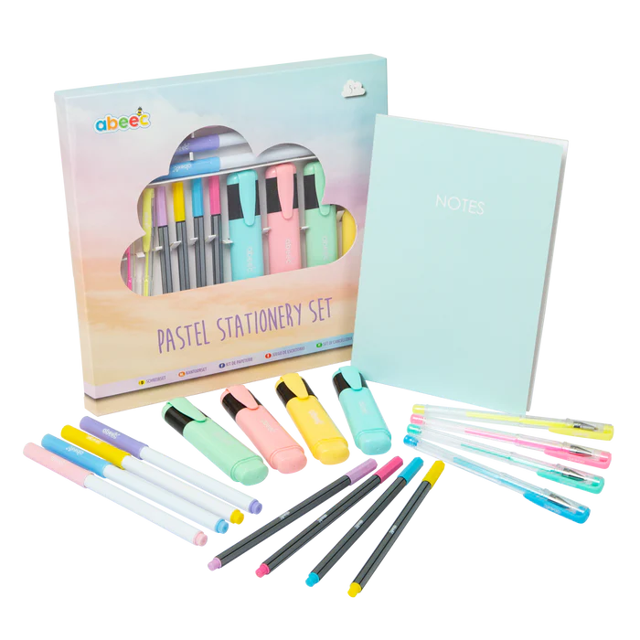Pastel Stationery Set Assorted Pastel Stationery Set Abeec Toys pastel-stationery-set-assorted-pastel-stationery-set-abeec-toys